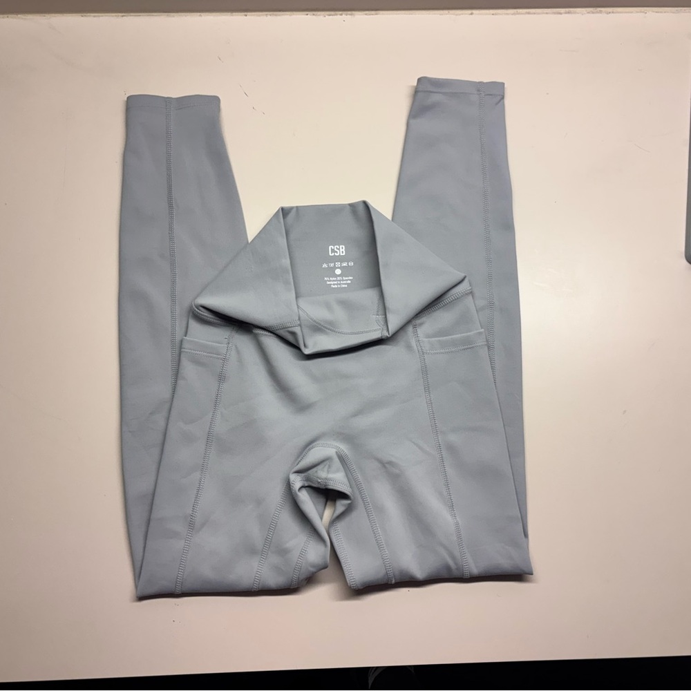 Crop Shop Boutique Light Gray High-Waist Leggings